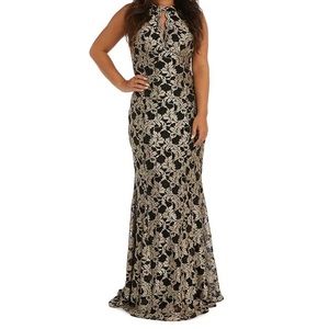 (LIKE NEW) Gold & Black Mermaid Dress